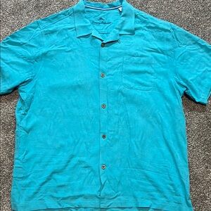 Tommy Bahama Blue Casual Button Down Shirt